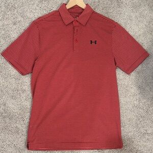 Under Armour Red Golf Shirt